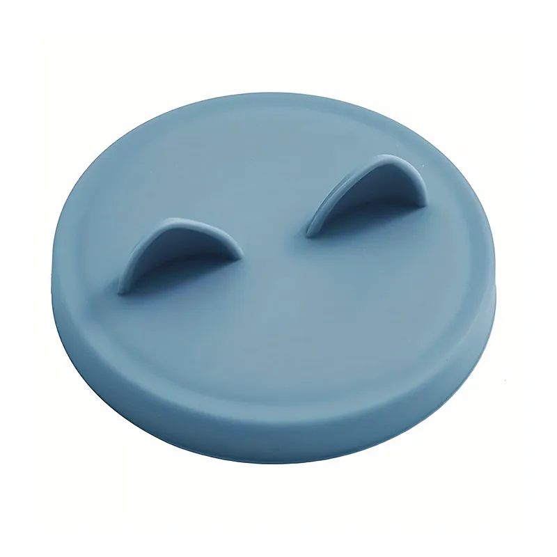 3 In 1 Silicone Cover For Canning Sealed Lid For Pets To Keep Cool Batch Of Canning Lids For Cats And Dogs Hair Seal - Blue