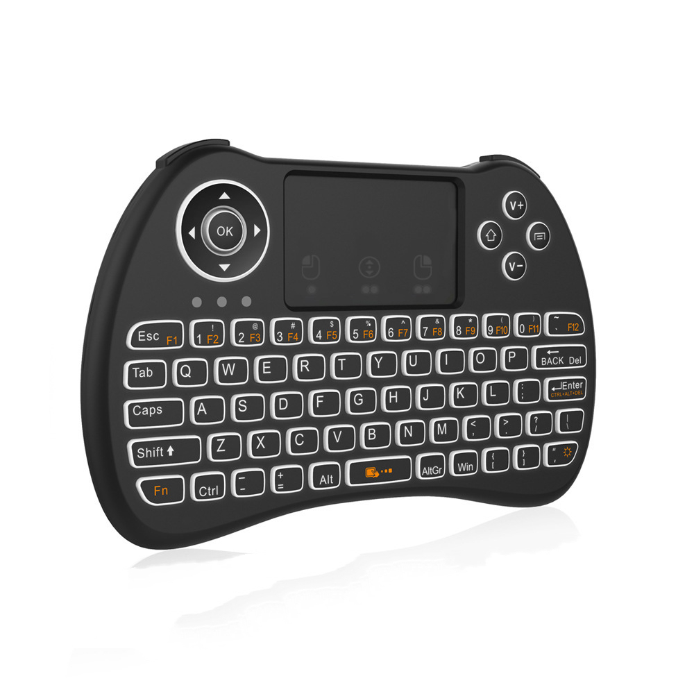 H9 Wireless Air Mouse Keyboard- Black Backlit