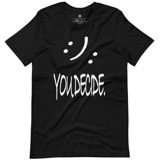 Title 4, T-shirt Casual "You Decide" Stampa Digitale Gir...