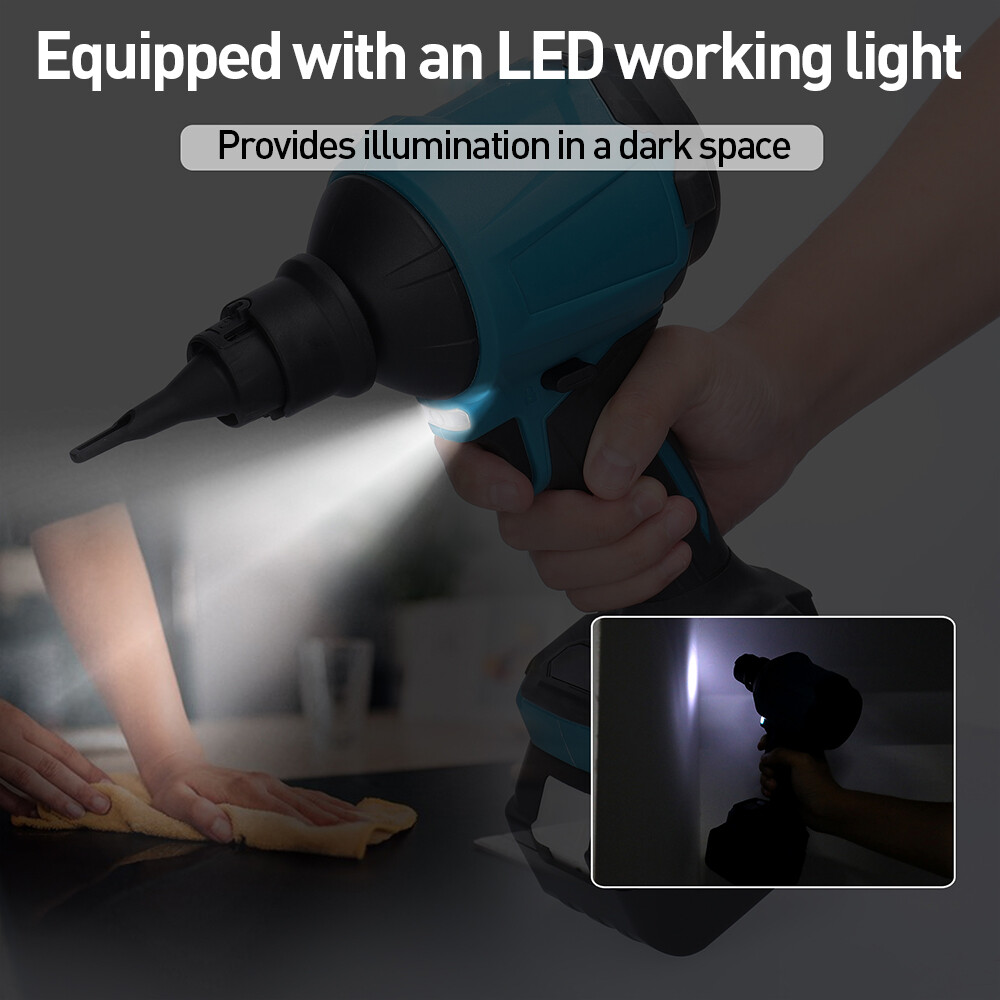 Cordless Dust Blower Inflator Vacuum Function Multifunction For  18V