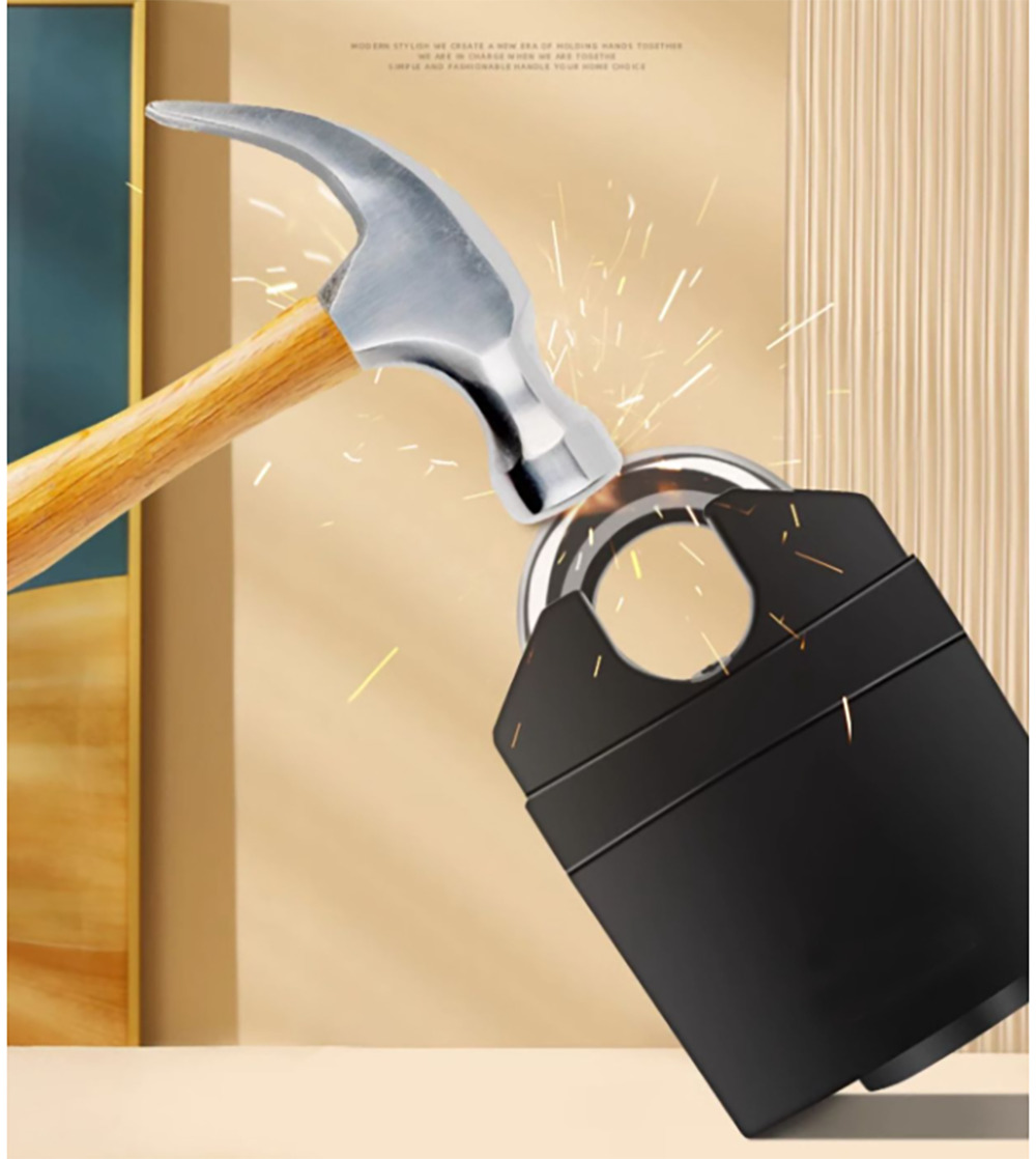 Heavy Duty Stainless Steel Waterproof Alarm Padlock With 3 Keys - Outdoor — image 9