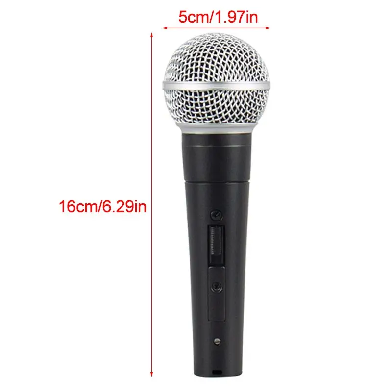 For Shure SM58 Dynamic Vocal Microphone Wired Mic With OnOffWith Cable