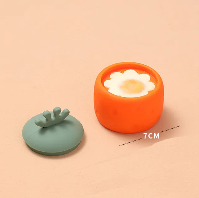 Silicone Egg Cooker Creative High Temperature Resistance Kitchen Supplies Gadgets Orange - Shop at LoveMi