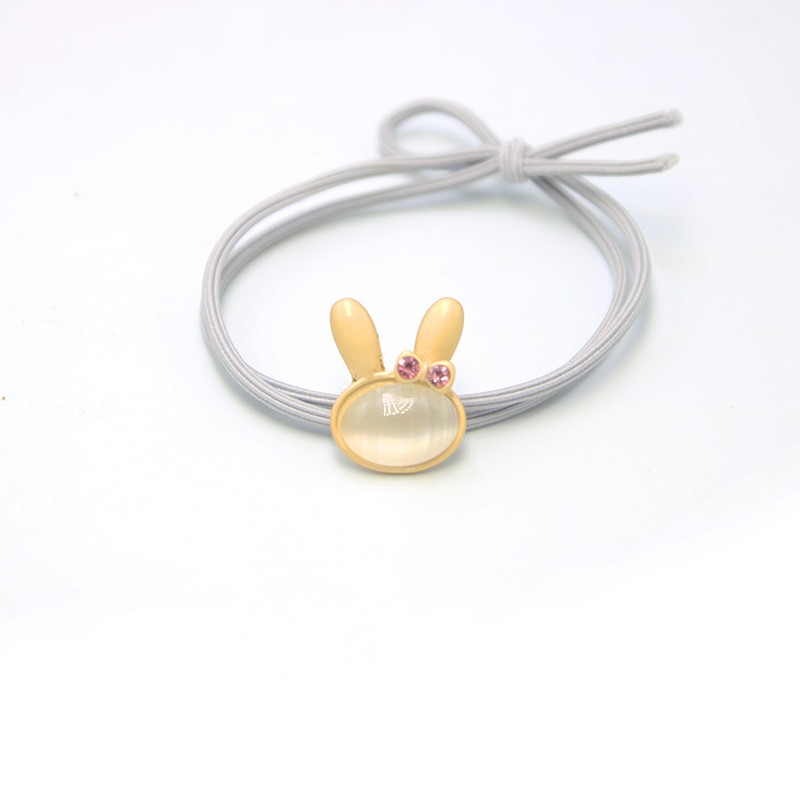 Title 6, Cute Opal Bunny Hair Band Rubber Band Hair Rope