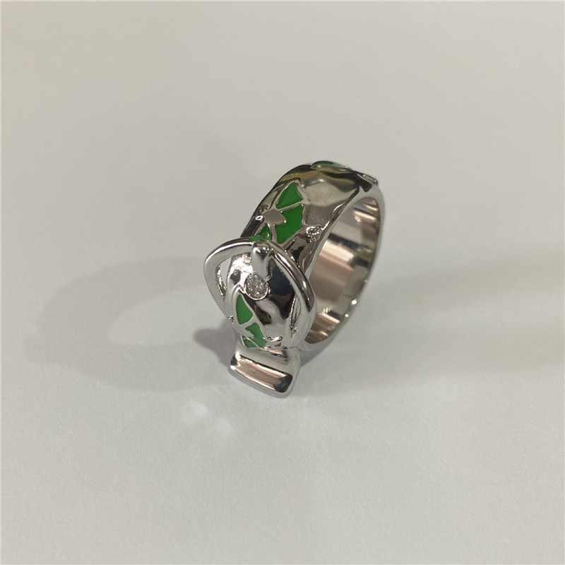 Butterfly Pattern Personalized Fashion Copper Plated Real Gold Waist Chain Ring