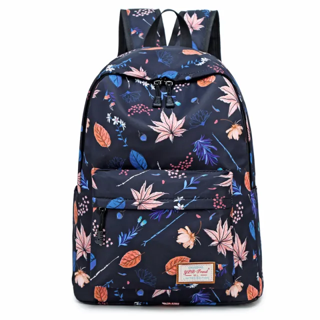 Fashion Printed Backpack Female Student Red - Shop at LoveMi