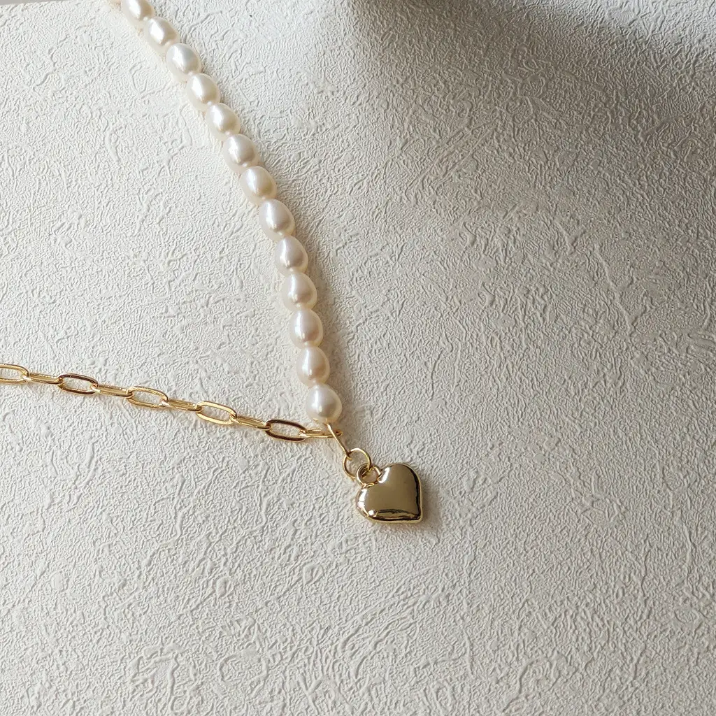 High Quality Freshwater Pearl Plated 14k Necklace