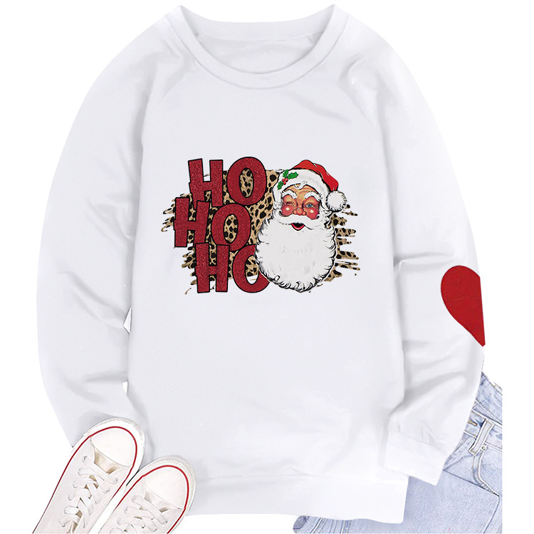 Title 8, Santa Print Crew Neck Sweatshirt