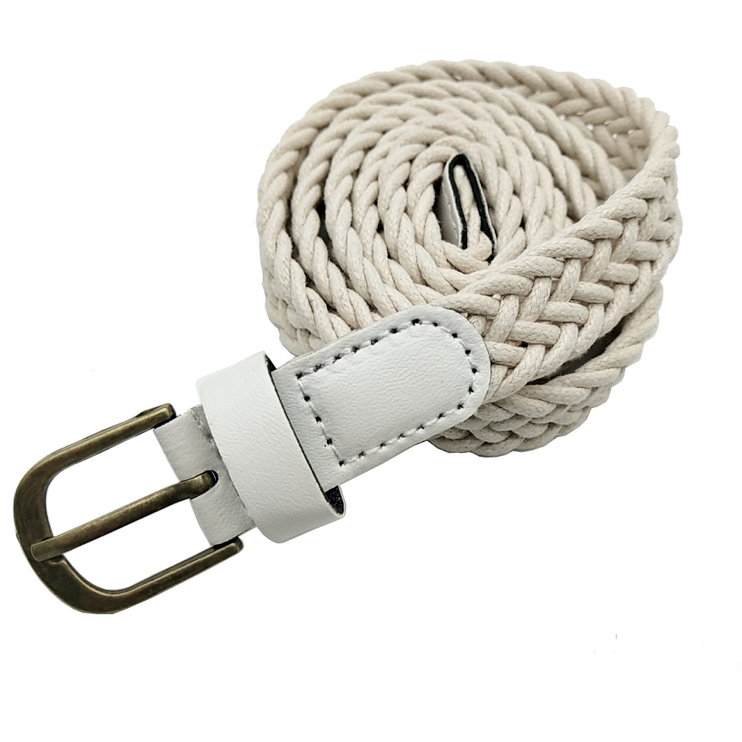 Title 7, Vintage Style Alloy Pin Buckle Wax Rope Braided...