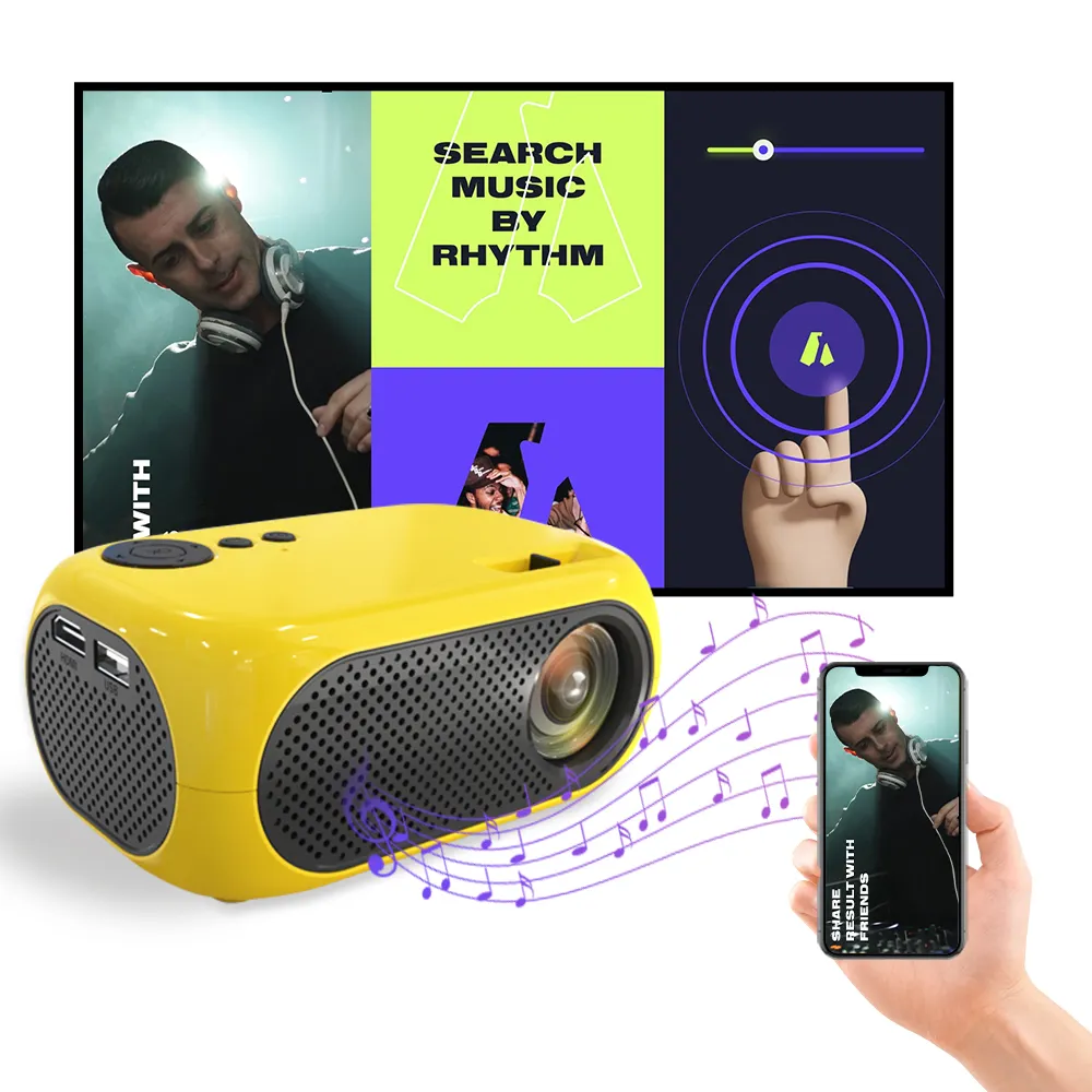 M24 Micro Mini Projector Led Portable Hd