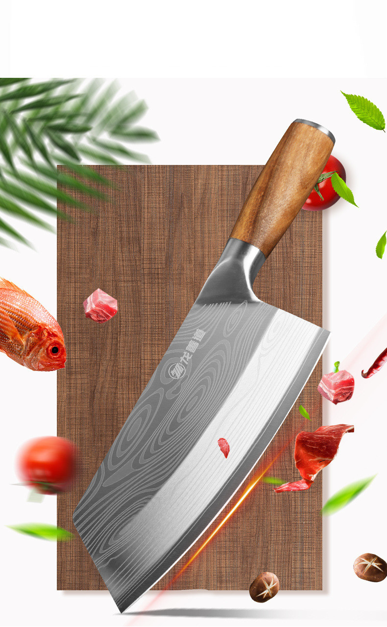 Title 11, Stainless Steel Kitchen Knife With Wooden Handle