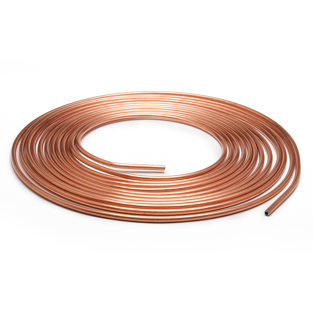 25ft Copper Nickel Brake Pipe Hose Line Tube Roll 3 16in Fittings Tubing Kit UK,27.5x0.5x40