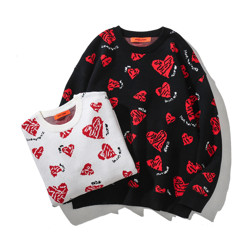 Oversized Casual Trendy Hip-hop Crew Neck Sweater