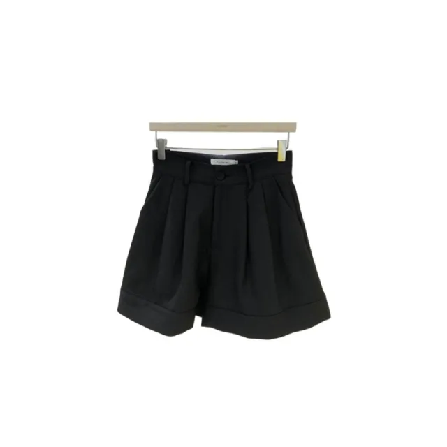 Women's High Waist Thin Loose Straight Suit Shorts Black - Shop at LoveMi