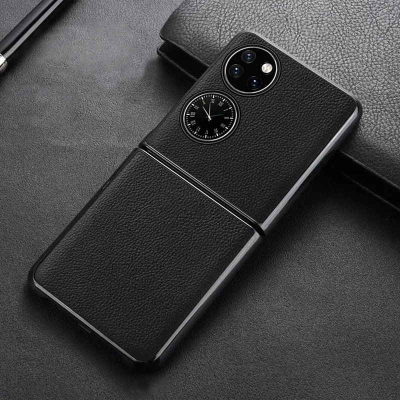 Mobile Phone Case Leather Protective Cover Layer Cowhide P50pocket
