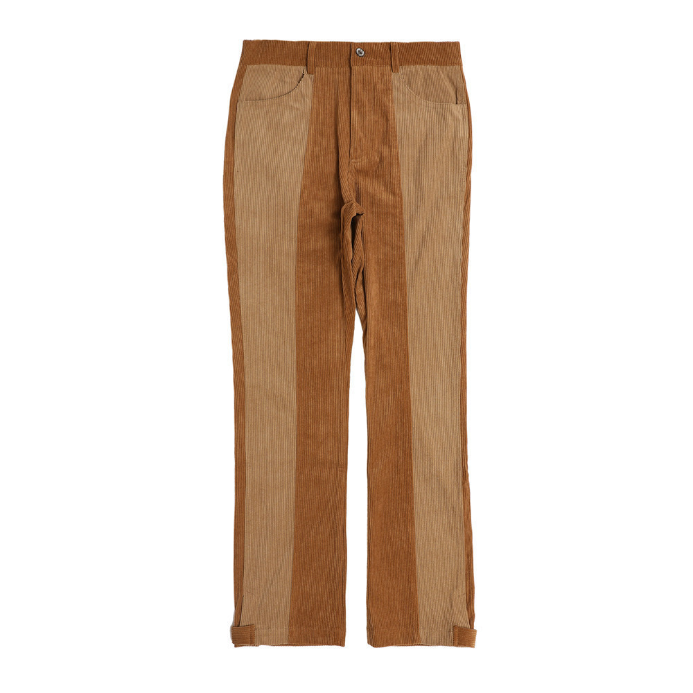 Colorblock Slim Straight Pants Street Trend Casual