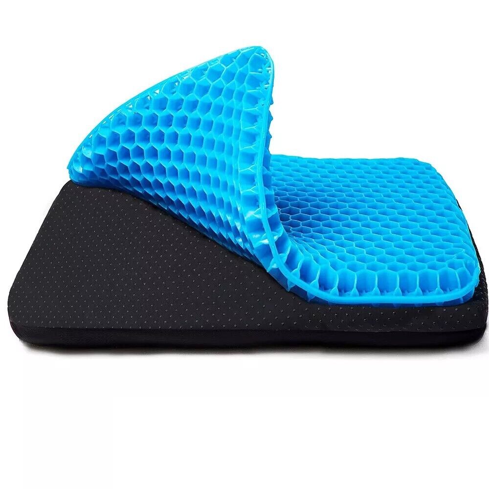 Gel Seat Cushion For Lower Back Pain Pressure Relief Wheelchair Car Office Pad — image 5