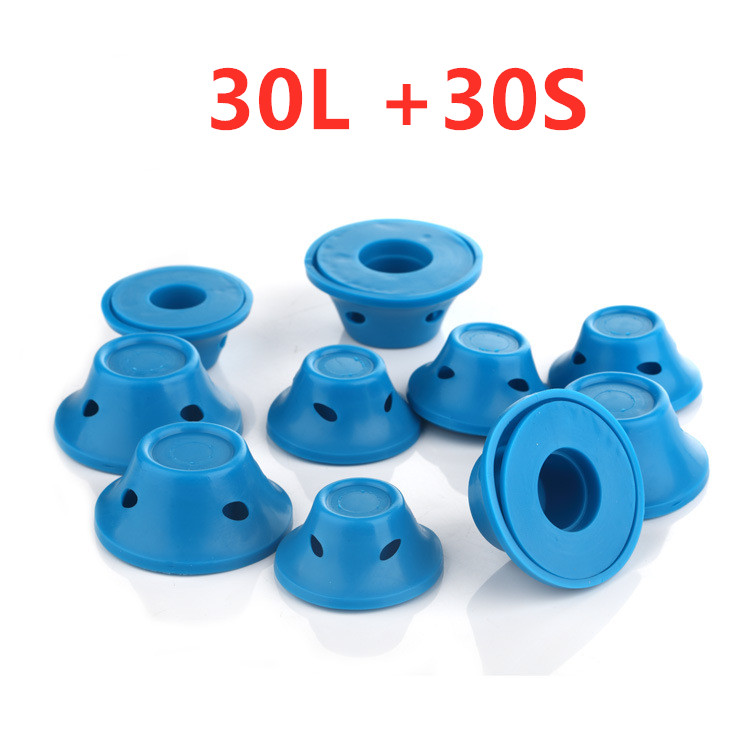 Soft Rubber Magic Hair Care Rollers Silicone Hair Curlers No Heat Hair Styling Tool 30L And 30S Blue - Shop at LoveMi