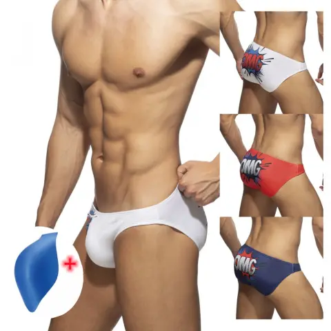 Men's Swimming Printed Low Waist Trunks