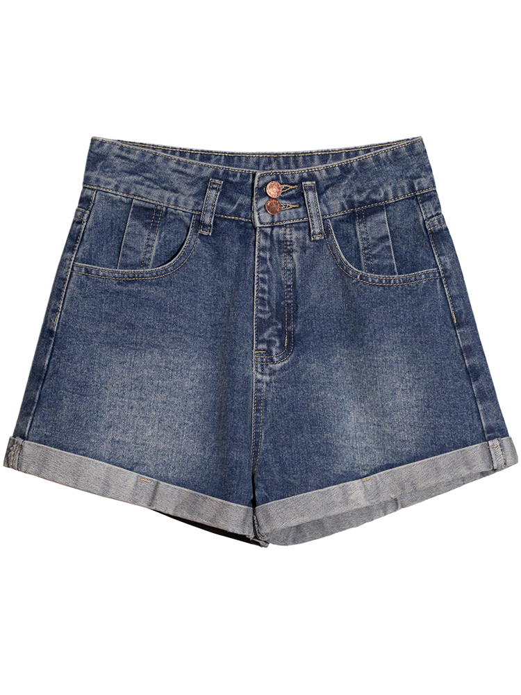 Title 5, Shorts jeans femininos cintura alta com design ...