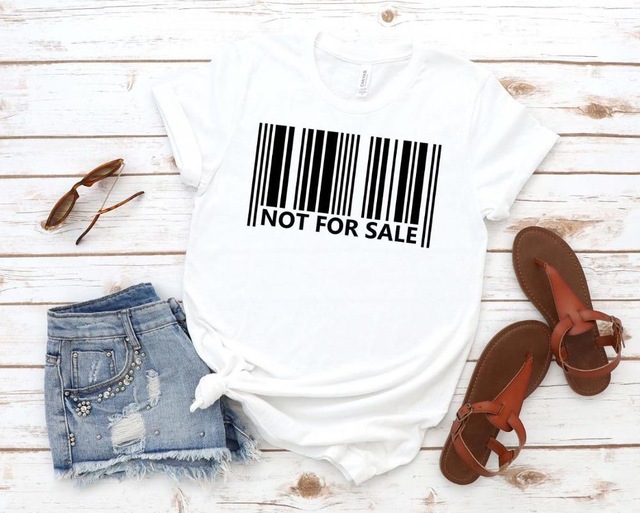 Title 2, Barcode Printed Short-sleeved T-shirt