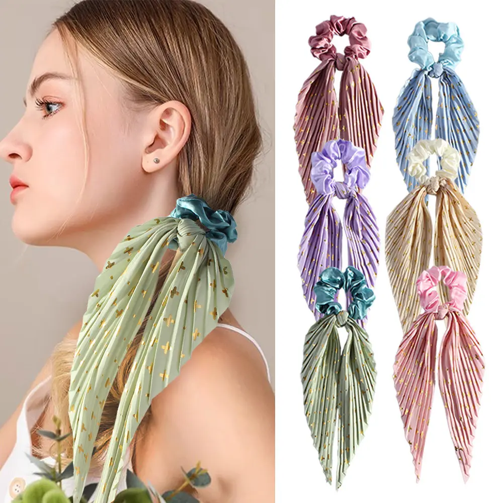 Cute Silk Ponytail Hair Loop Band