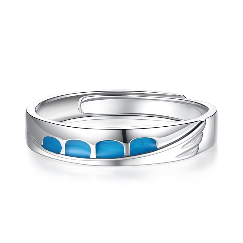 Title 2, Magpie Bridge Couple Ring Female Sterling Silve...