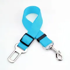 Pet Supplies Dog Car Dog Seat Belt Harness Leash Dog Collar Adjustable Seatbelt Leash For Small Medium Dog Traveling Accessories - Sky Blue - View 1