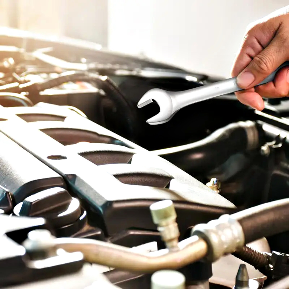 12PCS 72 Tooth Ratchet Spanner Set 8-19MM Fixed Head Combination Wrench Set Tool