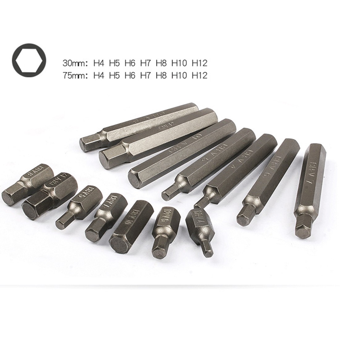 NEW 75Pcs Hex Torx Star Spline Ribe Socket BIT Set — image 3