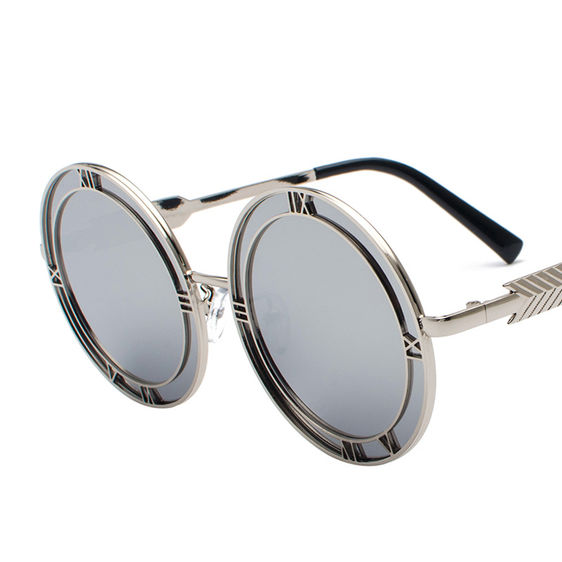 Title 6, Round Frame Resin Fashion Metal Sunglasses