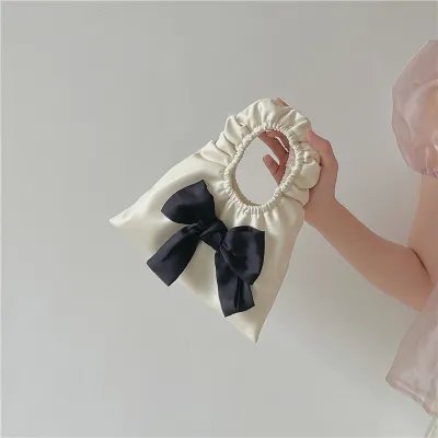 Personality Bowknot Pleated Bag Mini Bag