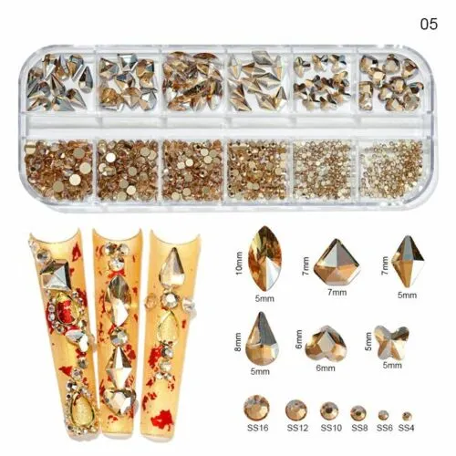 Profiled Flat Bottom Nail Enhancement Glass Drill Champagne - Shop at LoveMi