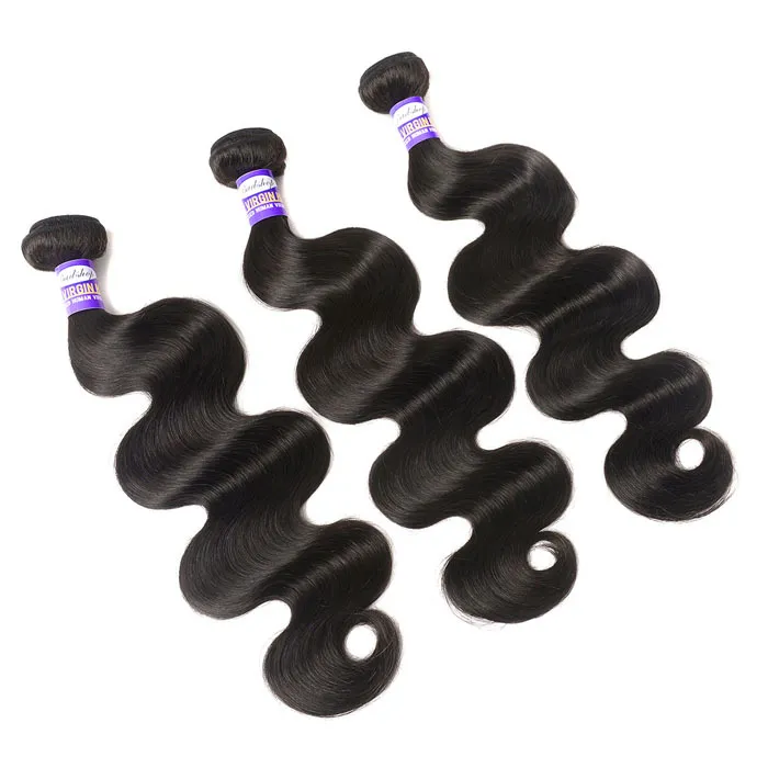Peruvian Human Hair Extension Body Wave - Black