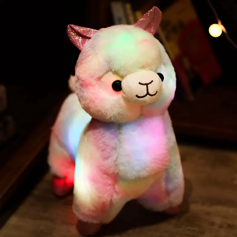 Alpaca Shape Plush Toy Glowing Doll