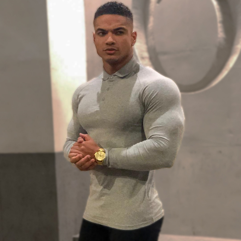 Men's Tight Lapel Running Shirt