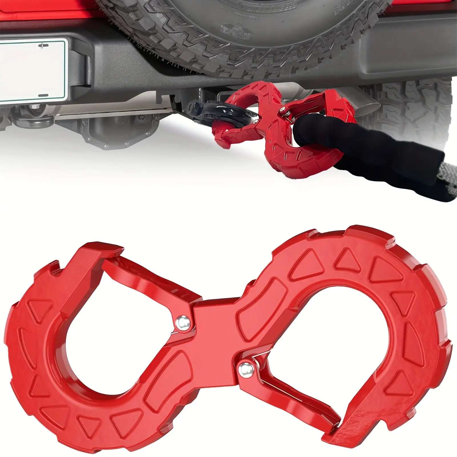 Multi Functional High-quality S-shaped Trailer Tow Hook, Heavy-duty G80 Alloy Steel, Towing Hook Load Capacity Of 33000 Pounds, Suitable For Off-road Rescue, Tr