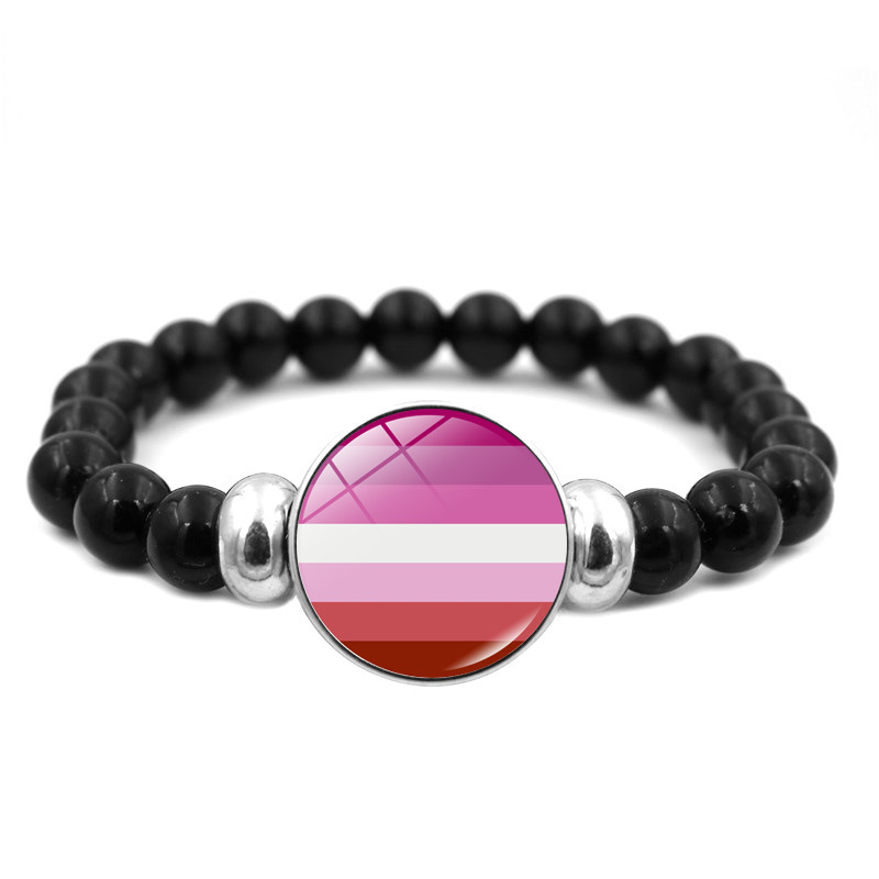 Time Gem Black Beaded Bracelet