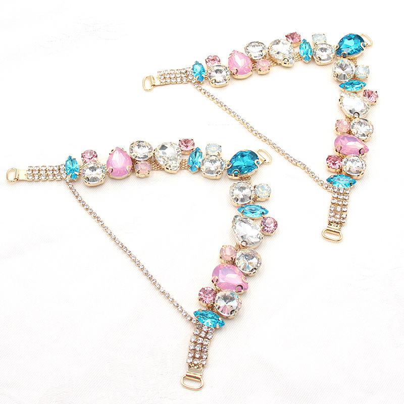 Rhinestone Glass New Flip-flops Shoe Chain