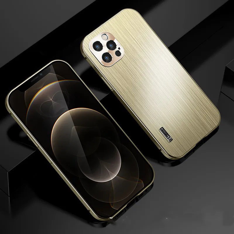 Suitable For All Inclusive Metal Shatter Resistant Brushed Sleeves For Mobile Phone Cases – image 4