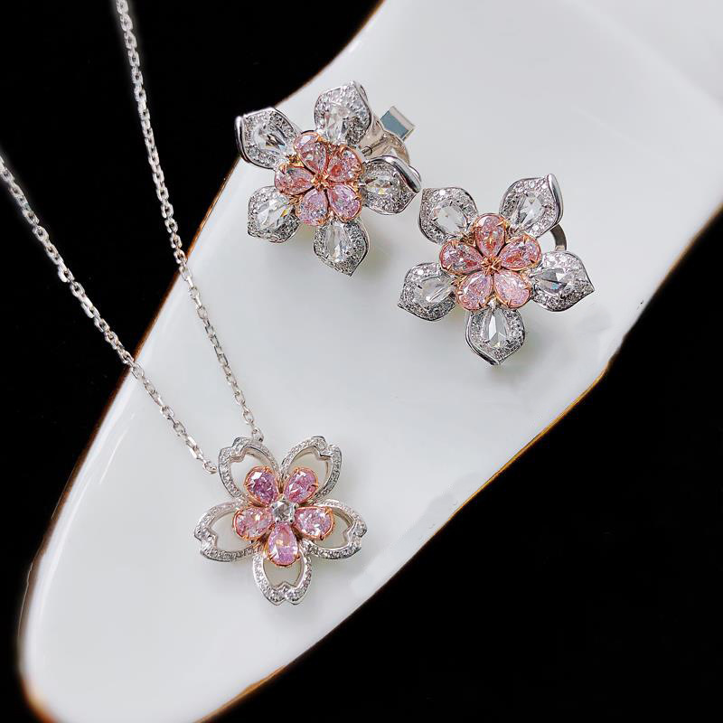 Spring Sakura Full Diamond Five Pollen Diamond Set