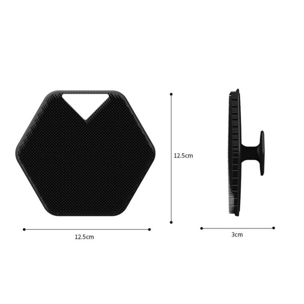 Polygon Silicone Bath Brush Portable Wall Mounted
