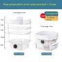 Multi-layer Dish Cover Heat Preservation Kitchen Cover Dining Table Leftover Storage Box Transparent Stack Cooking Hood Steamer view 11