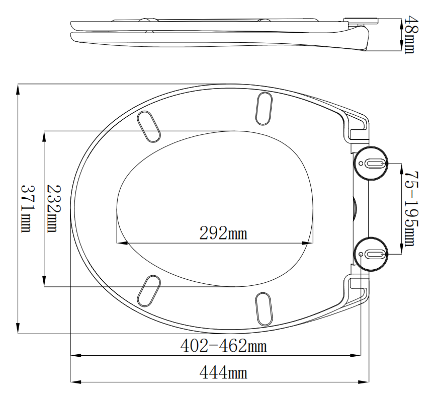 Toilet Lid Circular Standard Model — image 3