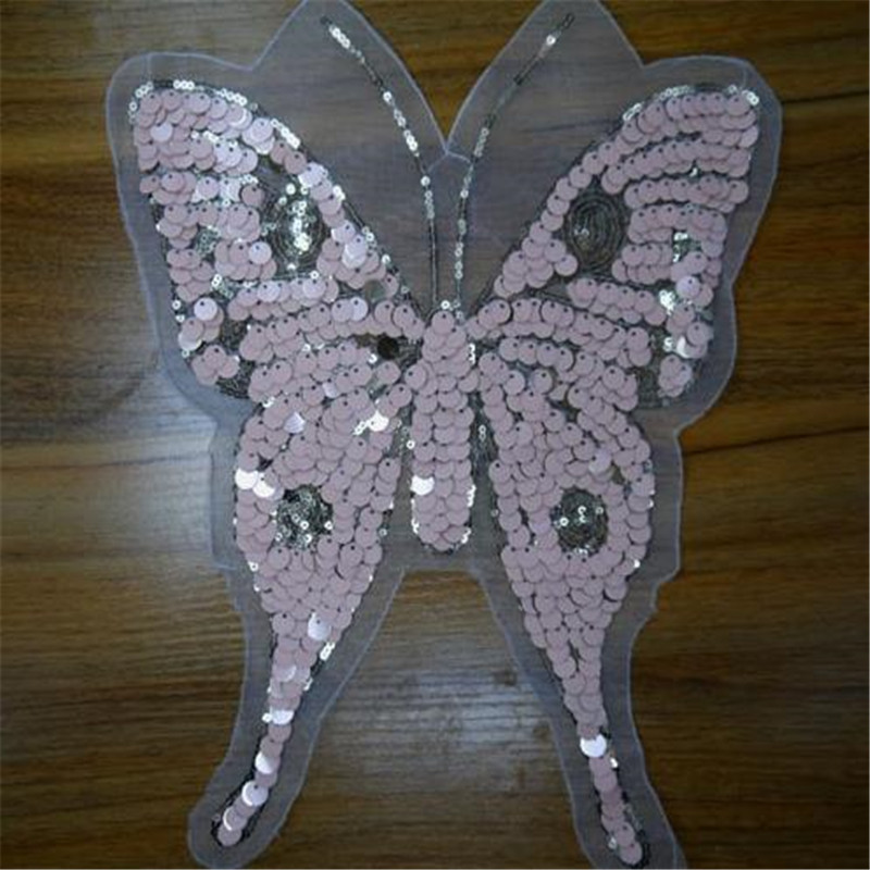 Sequin Embroidery Lace Butterfly Cloth Stickers — image 1
