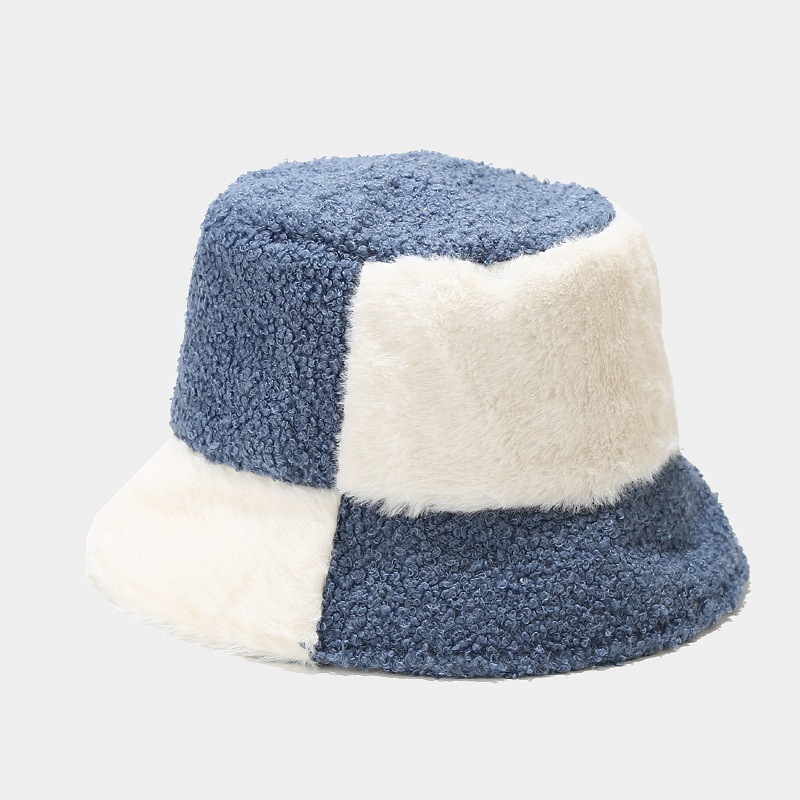 Women's Trendy All-match New Style Stitching Plush Hat