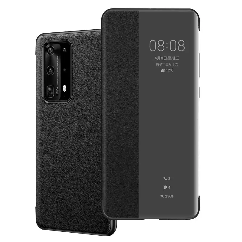 Phone Case Side Window Holster Flip Protective Cover