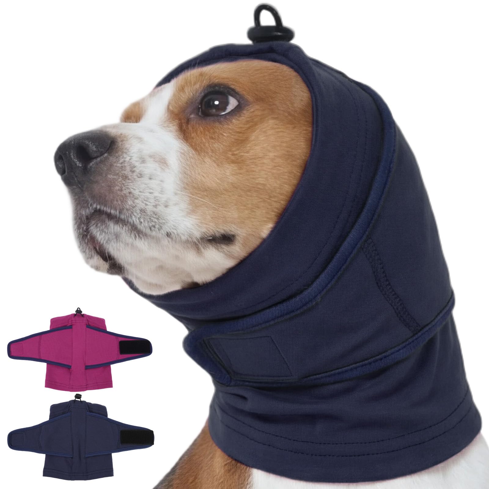 Calming Hoodie Quiet For Fireworks,Dog Ear Wrap Hematoma Head Cover  Soft,Anti Flapping, Snoods For Dogs For Eating & Drinking, Adjustable Dog Ear Protection For Bath,Blow
