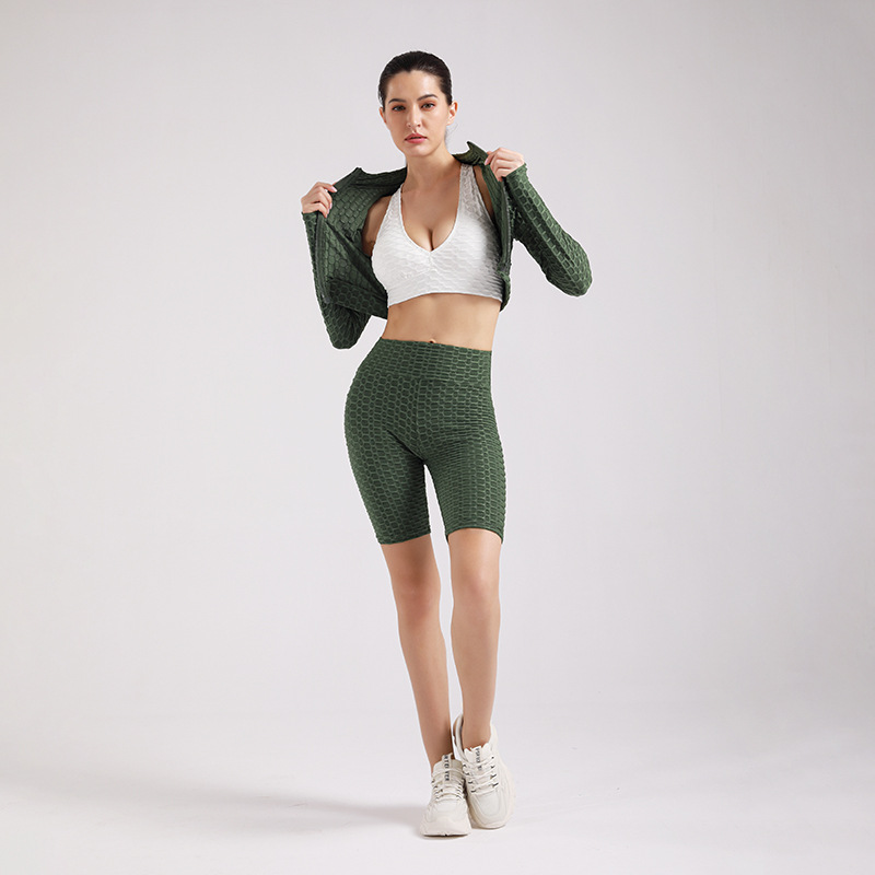 Women's Long-sleeved Jacket Sexy Vest Vitality Five-point Pants