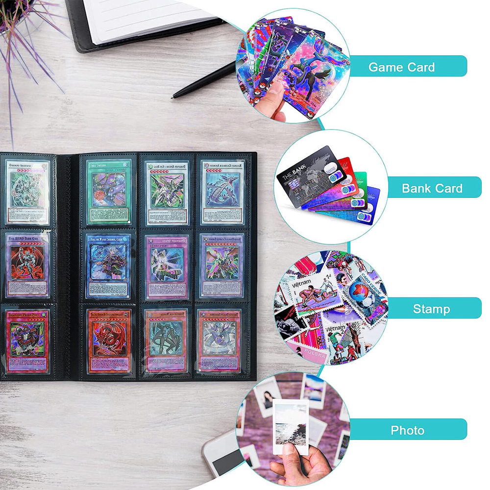 Trading Cards Album Folder 360 Pockets Card Binder Holder Game Sleeves Case — image 8
